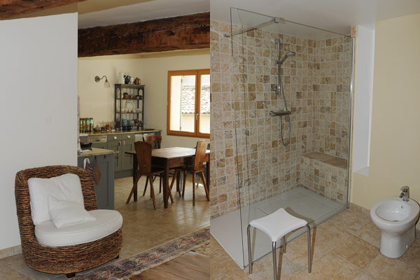 Architecture d'intérieur: création d'une salle de bain, proche de Sisteron