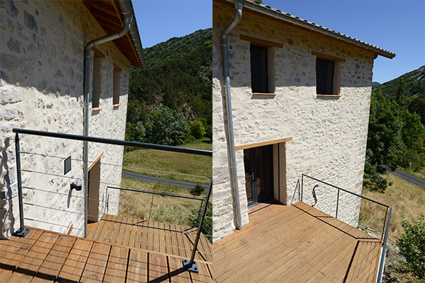 Architecte,Laragne, Hautes Alpes, 05, terrasse en bois